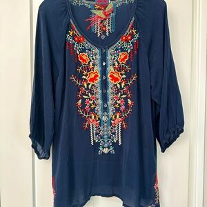 Johnny Was Top Gorgeous Embroidery!